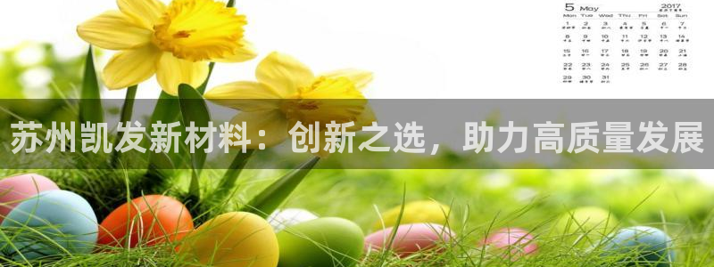 人生就是搏登陆：苏州凯发新材料：创新之选，助力高质量发展